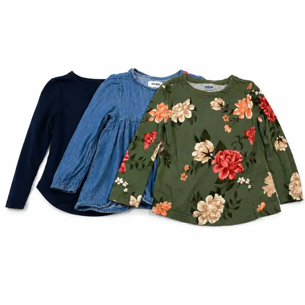 Girls Long Sleeve Tops Bundle (Set of 3) Size 4T
